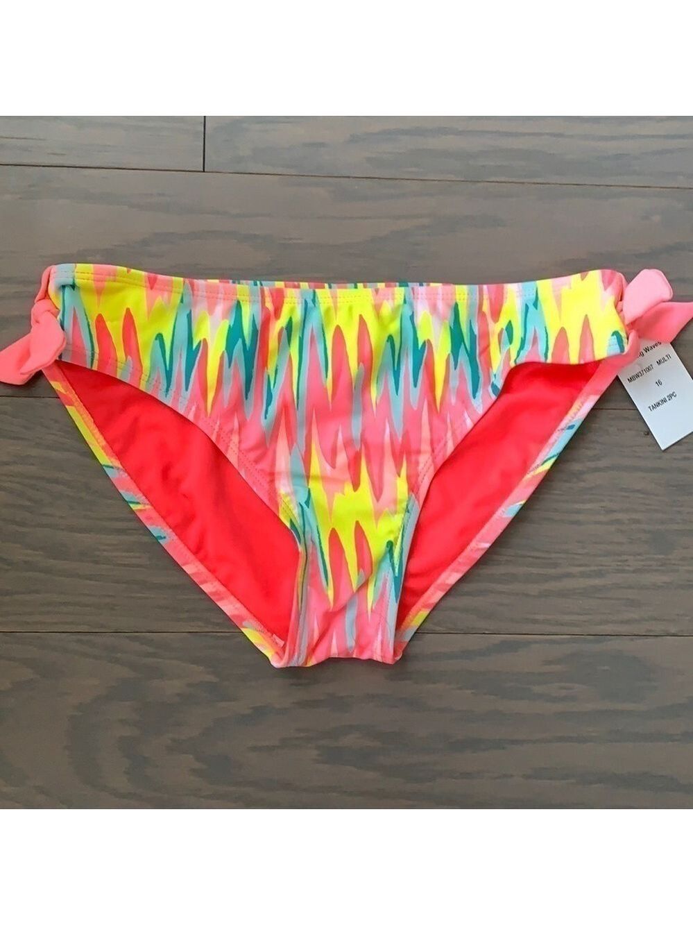 Nwt Breaking Waves Junior Printed Bikini Bottom